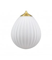 Klosz do lamp wiszących Around The World Brushed Brass UMAGE - biały, złoty dekor