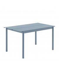 Stolik ogrodowy LINEAR STEEL 140 x 75 cm MUUTO - pale blue/metal