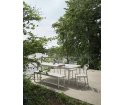 Stolik ogrodowy LINEAR STEEL 140 x 75 cm MUUTO - grey/metal