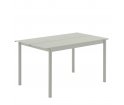 Stolik ogrodowy LINEAR STEEL 140 x 75 cm MUUTO - grey/metal