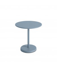 Stolik kawiarniany LINEAR STEEL CAF&Eacute; TABLE &Oslash;70 cm MUUTO - wys. 73 cm, pale blue/metal, na zewnątrz