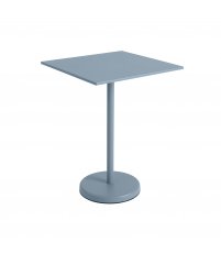 Stolik kawiarniany LINEAR STEEL CAF&Eacute; TABLE 70 x 70 cm MUUTO - wys. 95 cm, pale blue/metal, na zewnątrz