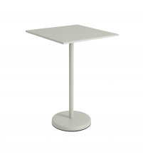 Stolik kawiarniany LINEAR STEEL CAF&Eacute; TABLE 70 x 70 cm MUUTO - wys. 105 cm, grey/metal, na zewnątrz