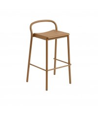 Hoker LINEAR STEEL BAR STOOL MUUTO - wys. 75 cm, burnt orange/metal, na zewnątrz