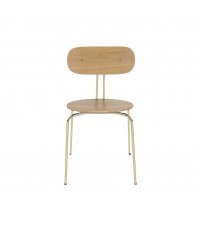 Krzesło Curious oak UMAGE - naturalny dąb, złote nogi