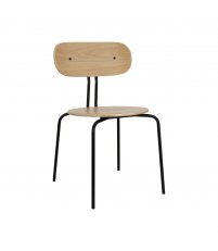 Krzesło Curious oak UMAGE - naturalny dąb, czarne nogi