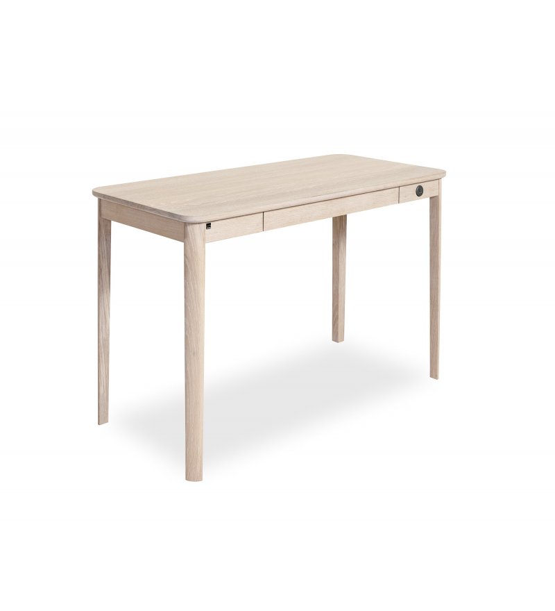 Biurko SM131 Skovby- olejowana na biało lita dębina