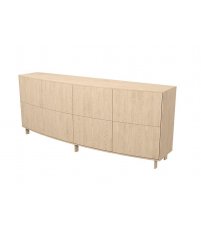 Komoda SM414 Skovby- olejowany na biało dębowy fornir