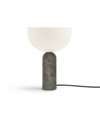 Lampa stołowa Kizu New Works - mała, marmur Gris du Marais i biały akryl