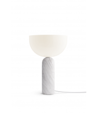Lampa stołowa Kizu New Works - duża, biały marmur i akryl