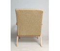Oryginalny, odnowiony fotel B-310 Var z lat 60-tych - tkanina Sahco Safire 16