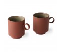 OLEKCJA BOLD&BASIC: KUBEK DO KAWY OCHRA (ZESTAW 2 SZT.) HK LIVING
