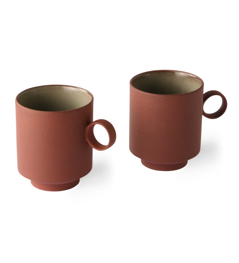 KOLEKCJA BOLD&BASIC: KUBEK DO KAWY TERRA (ZESTAW 2 SZT.) HK LIVING