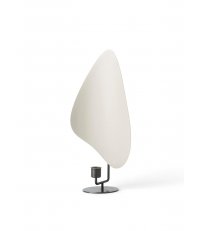 Świecznik Flambeau Menu - 34 cm brązowiony mosiądz/ szary