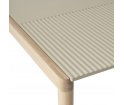 Stolik kawowy Couple Muuto - 1 gładki kafel blatu taupe / podstawa dębowa
