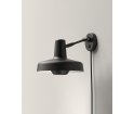 Kinkiet ARIGATO WALL EXTRA SHORT bardzo krótki, czarny - odłączany kabel