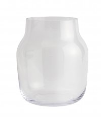 Wazon Silent Muuto - ø 20 cm, transparentny