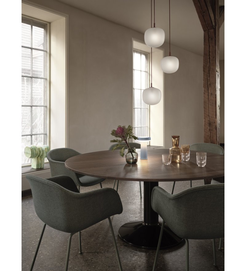 ★ MUUTO★ Horn Rimmed YLAB16 C13 MUY16C13 Lampa wisząca Rime Muuto - szara, średnica 18 cm - Pufa Design