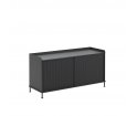 Komoda Enfold Muuto - 124x45cm, czarna/ antracytowa czerń