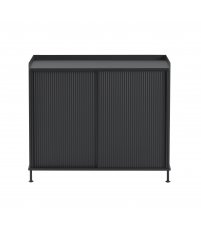 Komoda Enfold Muuto - 100x45cm, czarna/ antracytowa czerń
