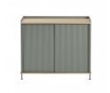 Komoda Enfold Muuto - 100x45cm, dębowo-bladozielona