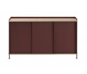 Komoda Enfold Muuto - 148x45cm, dębowo-ciemnoczerwona