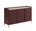 Komoda Enfold Muuto - 148x45cm, dębowo-ciemnoczerwona