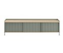 Komoda Enfold Muuto - 186x45cm, dębowo-bladozielona