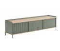 Komoda Enfold Muuto - 186x45cm, dębowo-bladozielona