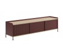 Komoda Enfold Muuto - 186x45cm, dębowo-ciemnoczerwona