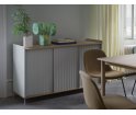 Komoda Enfold Muuto - 124x45cm, czarna/ antracytowa czerń