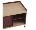 Komoda Enfold Muuto - 124x45cm, czarna/ antracytowa czerń