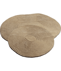 Dywan Zen Shaped Bolia - 140x145 cm, ciemny beż