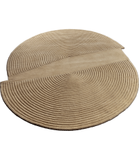 Dywan Zen Split Bolia - 157x180 cm, ciemny beż