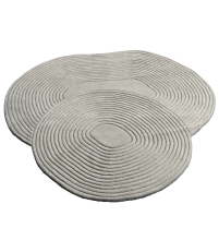 Dywan Zen Shaped Bolia - 140x145 cm, jasnoszary