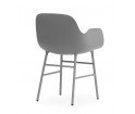 Minimalistyczny fotel na metalowych nogach - FORM ARMCHAIR od Normann Copenhagen - sześć kolorów
