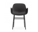 Minimalistyczny fotel na metalowych nogach - FORM ARMCHAIR od Normann Copenhagen - sześć kolorów