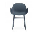 Minimalistyczny fotel na metalowych nogach - FORM ARMCHAIR od Normann Copenhagen - sześć kolorów