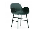 Minimalistyczny fotel na metalowych nogach - FORM ARMCHAIR od Normann Copenhagen - sześć kolorów
