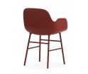 Minimalistyczny fotel na metalowych nogach - FORM ARMCHAIR od Normann Copenhagen - sześć kolorów