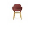 Minimalistyczny fotel na dębowych nogach - FORM ARMCHAIR od Normann Copenhagen - sześć kolorów