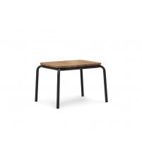 Stolik Vig Normann Copenhagen - 55x45cm Robinia, czarna podstawa