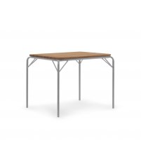 Stół Vig Normann Copenhagen - 90x80cm Robinia, szara podstawa, na zewnątrz