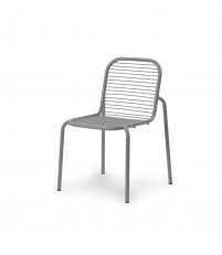 Krzesło Vig Normann Copenhagen - stal malowana na szaro, na zewnątrz