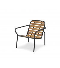 Fotel Vig Normann Copenhagen - Robinia, ciemnozielona podstawa, na zewnątrz