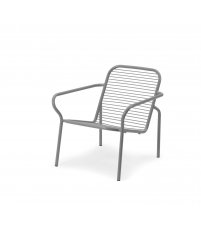 Fotel Vig Normann Copenhagen - stal malowana na szaro, na zewnątrz