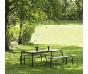 Krzesło Vig Normann Copenhagen - stal malowana na czarno, na zewnątrz