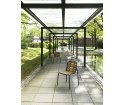 Krzesło Vig Normann Copenhagen - stal malowana na czarno, na zewnątrz
