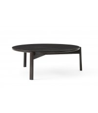 Stolik Passage Lounge Table Audo Copenhagen (dawniej Menu) -średnica 90 cm, lakierowany na ciemny dąb