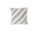 Poduszka wełniana w białe pasy 50x50cm HK Living